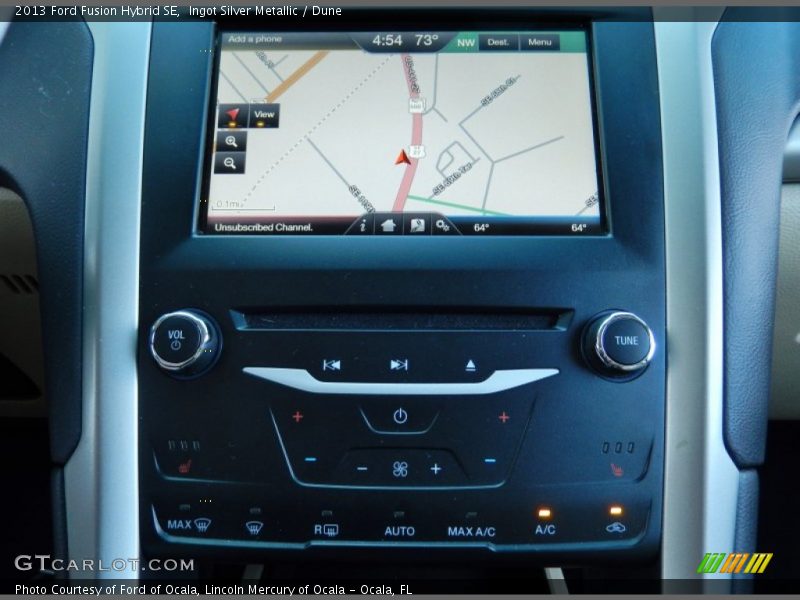 Ingot Silver Metallic / Dune 2013 Ford Fusion Hybrid SE