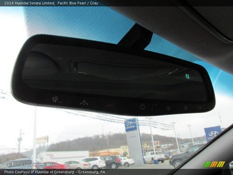 Pacific Blue Pearl / Gray 2014 Hyundai Sonata Limited