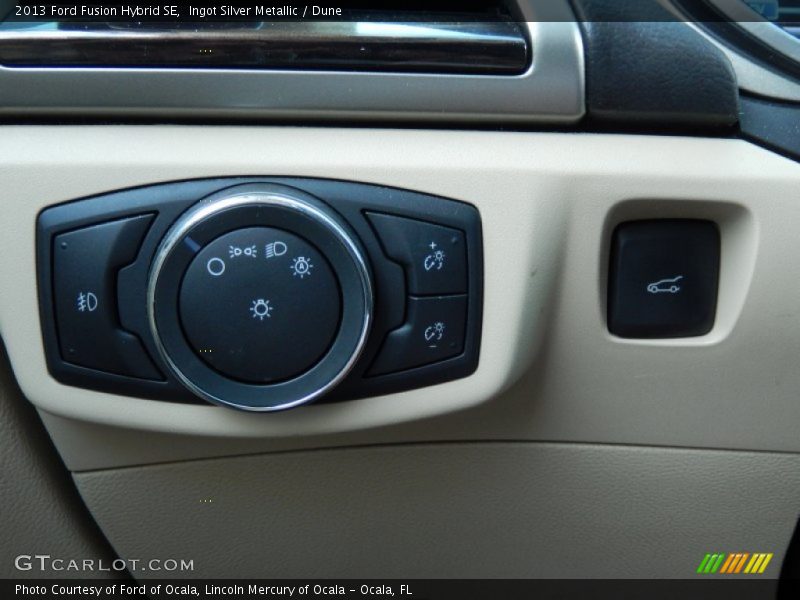 Ingot Silver Metallic / Dune 2013 Ford Fusion Hybrid SE