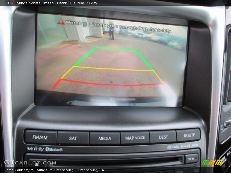 Pacific Blue Pearl / Gray 2014 Hyundai Sonata Limited