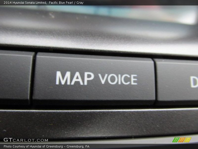 Pacific Blue Pearl / Gray 2014 Hyundai Sonata Limited
