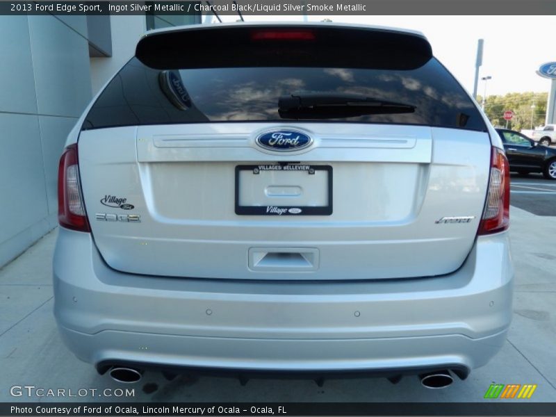 Ingot Silver Metallic / Charcoal Black/Liquid Silver Smoke Metallic 2013 Ford Edge Sport