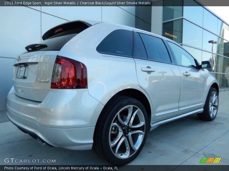 Ingot Silver Metallic / Charcoal Black/Liquid Silver Smoke Metallic 2013 Ford Edge Sport