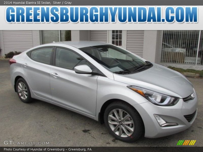 Silver / Gray 2014 Hyundai Elantra SE Sedan