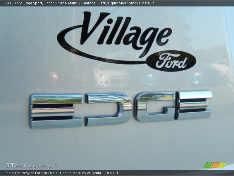 Ingot Silver Metallic / Charcoal Black/Liquid Silver Smoke Metallic 2013 Ford Edge Sport