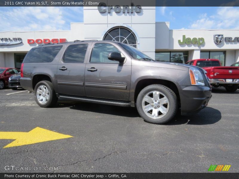 Storm Gray Metallic / Ebony 2011 GMC Yukon XL SLT