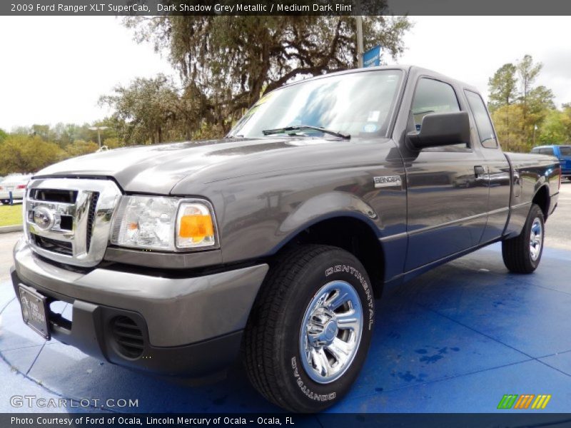 Dark Shadow Grey Metallic / Medium Dark Flint 2009 Ford Ranger XLT SuperCab