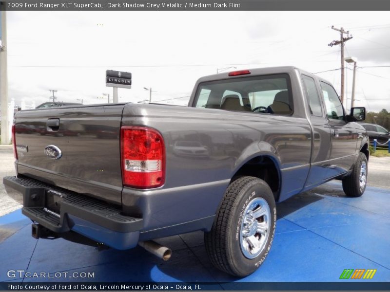 Dark Shadow Grey Metallic / Medium Dark Flint 2009 Ford Ranger XLT SuperCab