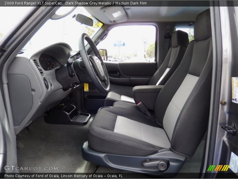 Dark Shadow Grey Metallic / Medium Dark Flint 2009 Ford Ranger XLT SuperCab