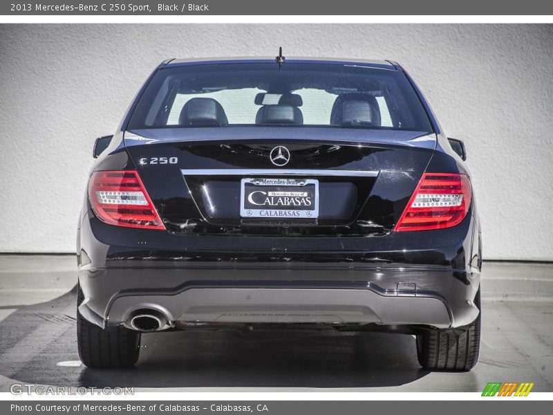 Black / Black 2013 Mercedes-Benz C 250 Sport