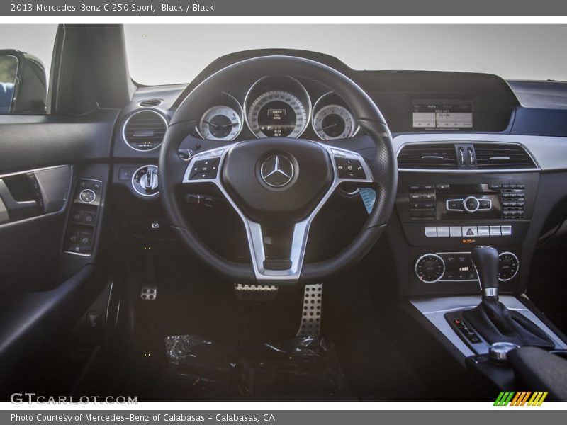 Black / Black 2013 Mercedes-Benz C 250 Sport