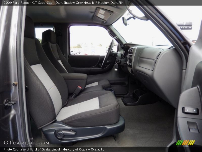 Dark Shadow Grey Metallic / Medium Dark Flint 2009 Ford Ranger XLT SuperCab