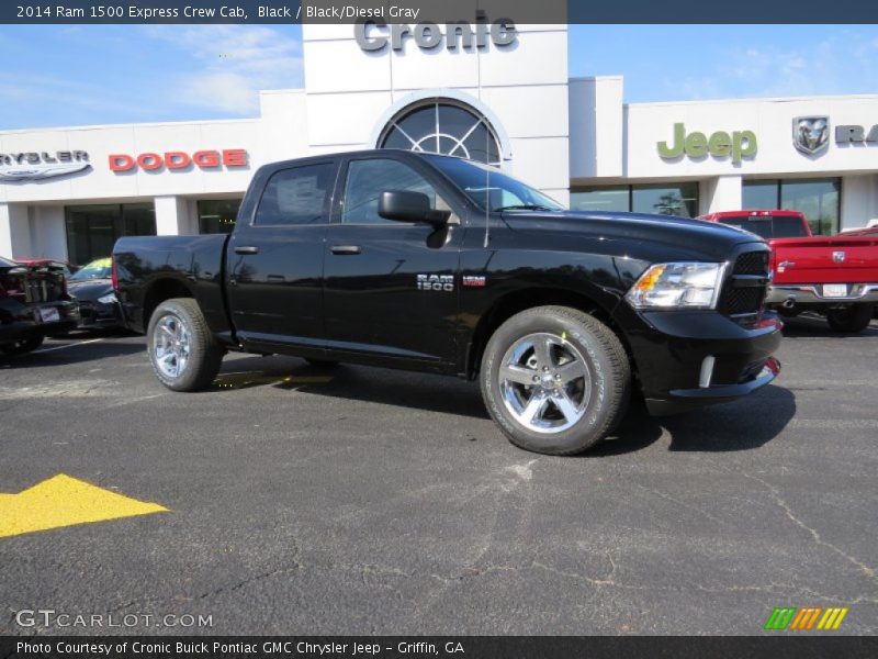 Black / Black/Diesel Gray 2014 Ram 1500 Express Crew Cab