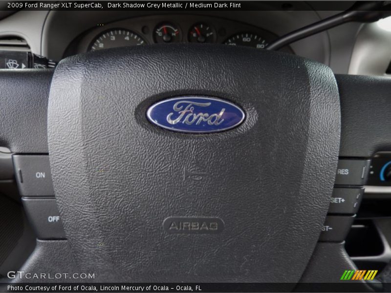 Dark Shadow Grey Metallic / Medium Dark Flint 2009 Ford Ranger XLT SuperCab
