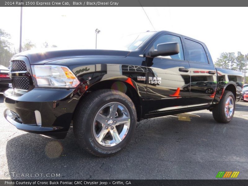 Black / Black/Diesel Gray 2014 Ram 1500 Express Crew Cab