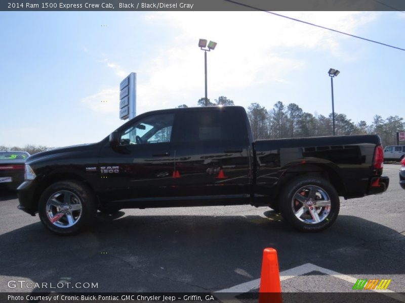 Black / Black/Diesel Gray 2014 Ram 1500 Express Crew Cab