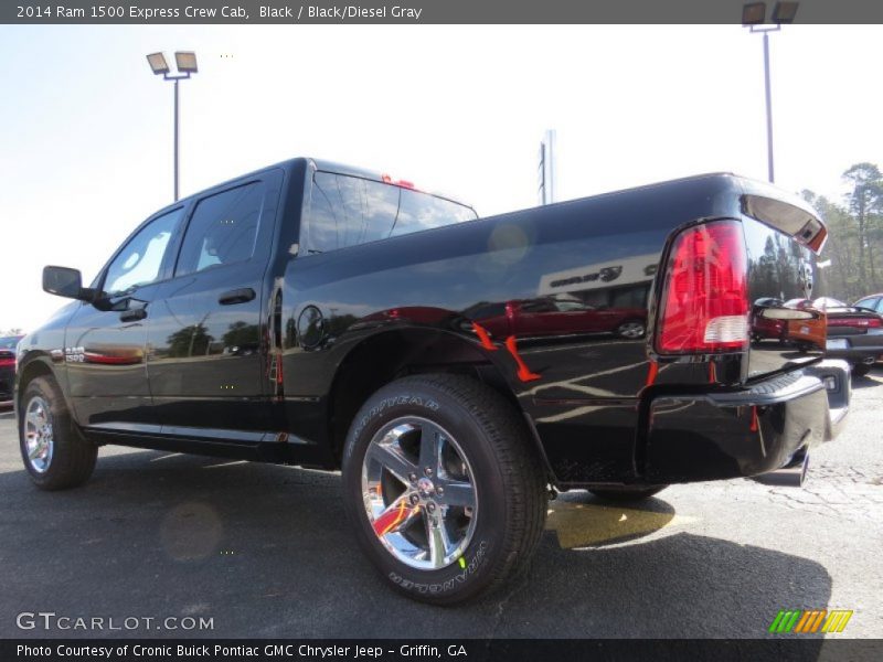 Black / Black/Diesel Gray 2014 Ram 1500 Express Crew Cab