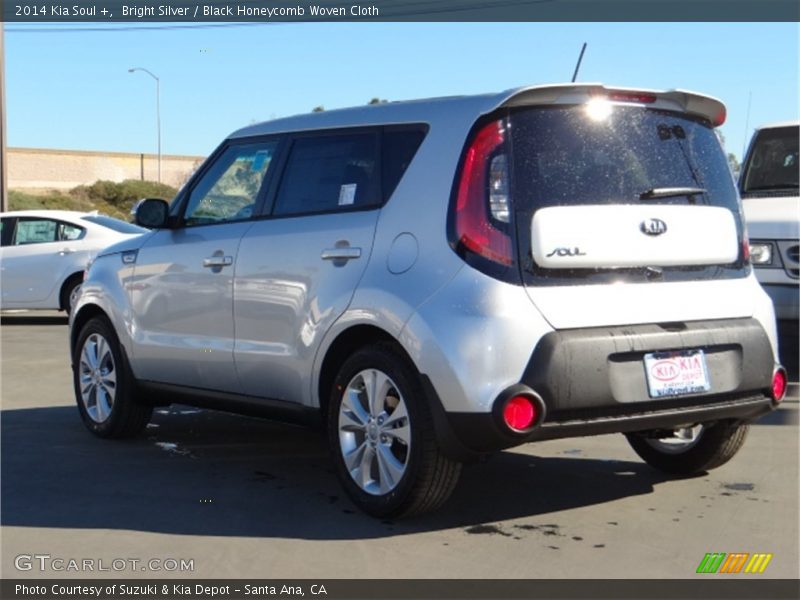 Bright Silver / Black Honeycomb Woven Cloth 2014 Kia Soul +