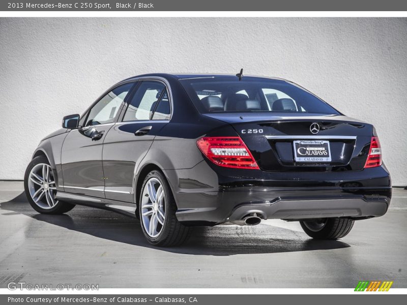 Black / Black 2013 Mercedes-Benz C 250 Sport
