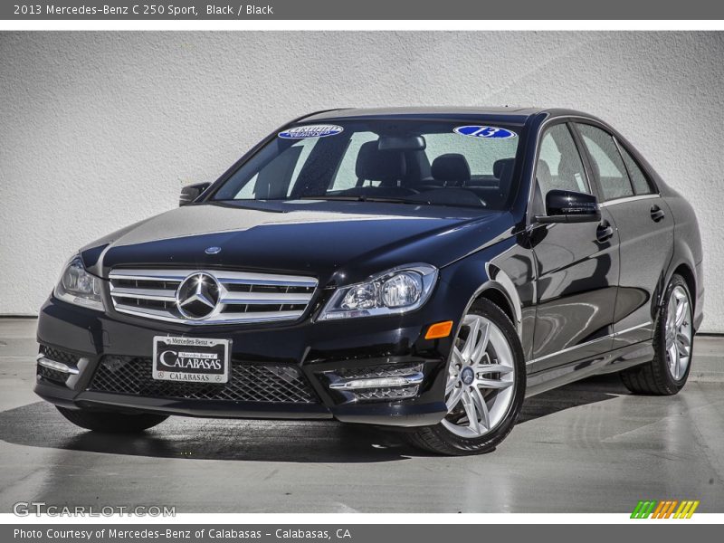 Black / Black 2013 Mercedes-Benz C 250 Sport