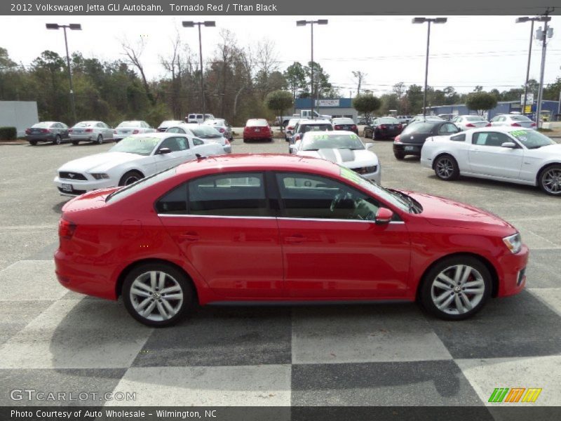 Tornado Red / Titan Black 2012 Volkswagen Jetta GLI Autobahn