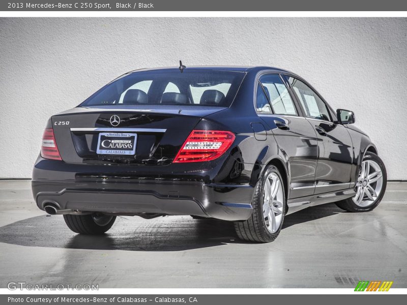 Black / Black 2013 Mercedes-Benz C 250 Sport