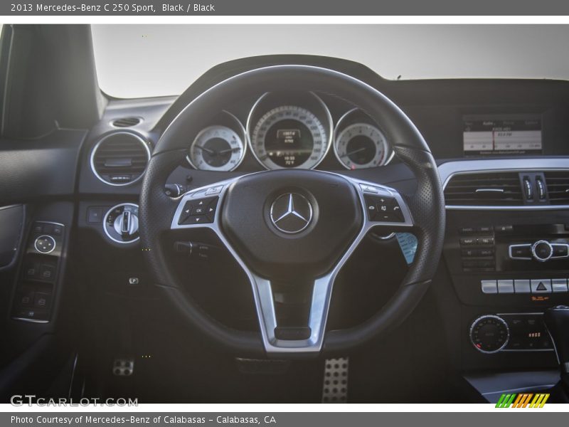 Black / Black 2013 Mercedes-Benz C 250 Sport
