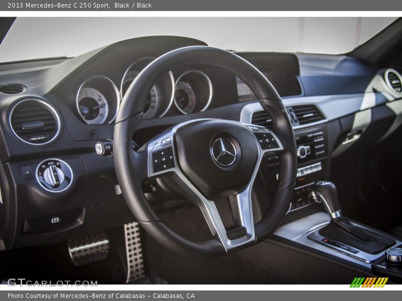 Black / Black 2013 Mercedes-Benz C 250 Sport