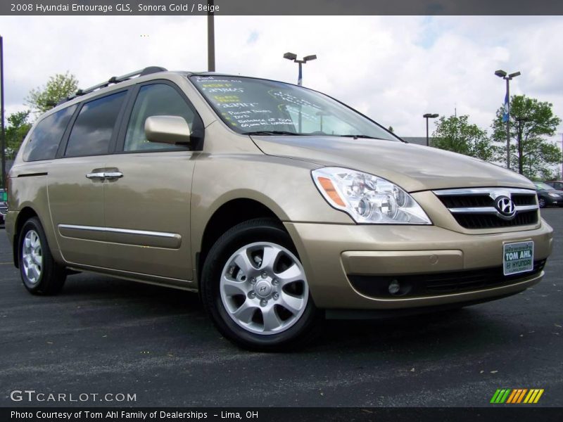 Sonora Gold / Beige 2008 Hyundai Entourage GLS