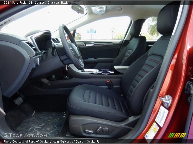  2014 Fusion SE Charcoal Black Interior