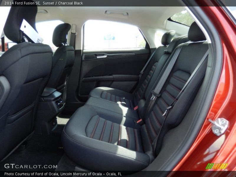 Rear Seat of 2014 Fusion SE