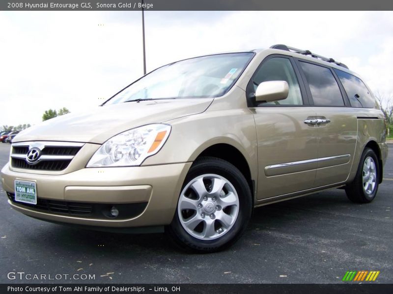 Sonora Gold / Beige 2008 Hyundai Entourage GLS