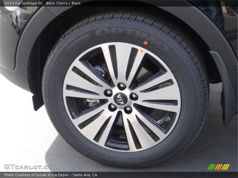 Black Cherry / Black 2014 Kia Sportage EX