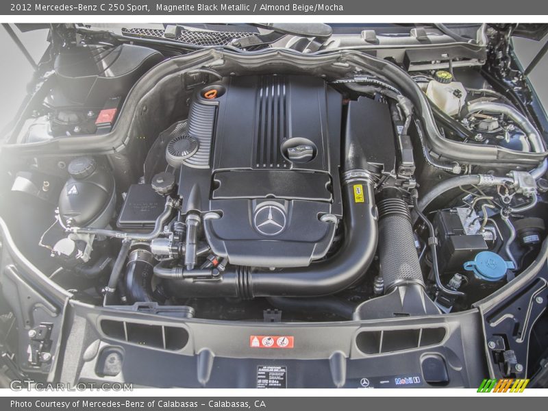 Magnetite Black Metallic / Almond Beige/Mocha 2012 Mercedes-Benz C 250 Sport