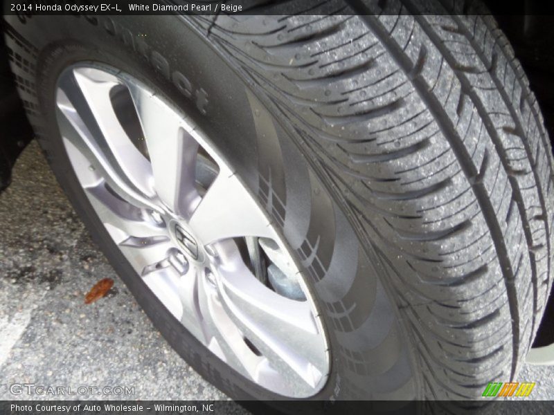 White Diamond Pearl / Beige 2014 Honda Odyssey EX-L