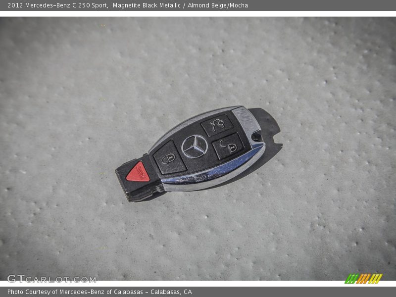 Magnetite Black Metallic / Almond Beige/Mocha 2012 Mercedes-Benz C 250 Sport