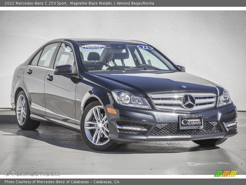 Magnetite Black Metallic / Almond Beige/Mocha 2012 Mercedes-Benz C 250 Sport