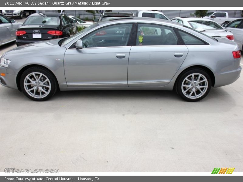 Quartz Grey Metallic / Light Gray 2011 Audi A6 3.2 Sedan