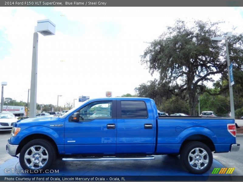 Blue Flame / Steel Grey 2014 Ford F150 XLT SuperCrew