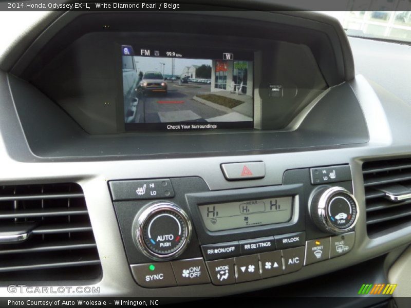 White Diamond Pearl / Beige 2014 Honda Odyssey EX-L