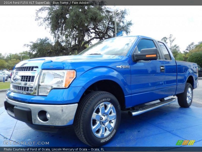 Blue Flame / Pale Adobe 2014 Ford F150 XLT SuperCab