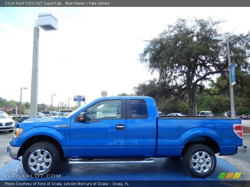 Blue Flame / Pale Adobe 2014 Ford F150 XLT SuperCab