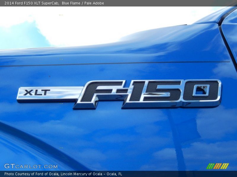 Blue Flame / Pale Adobe 2014 Ford F150 XLT SuperCab