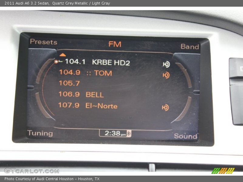 Quartz Grey Metallic / Light Gray 2011 Audi A6 3.2 Sedan