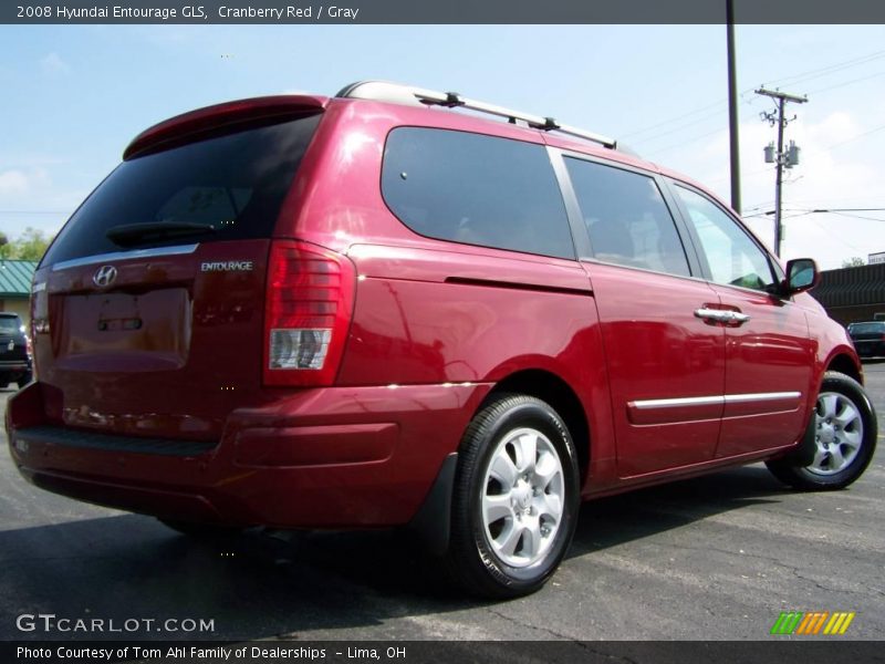 Cranberry Red / Gray 2008 Hyundai Entourage GLS