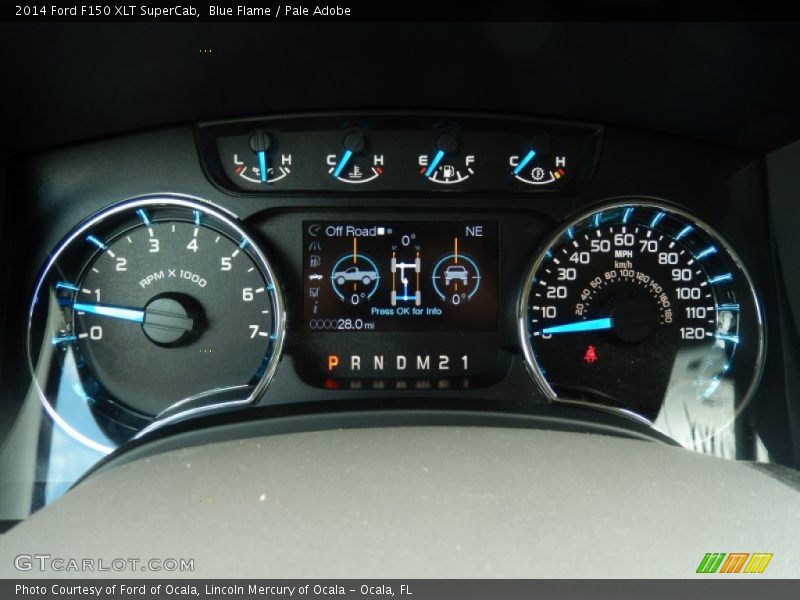 Blue Flame / Pale Adobe 2014 Ford F150 XLT SuperCab