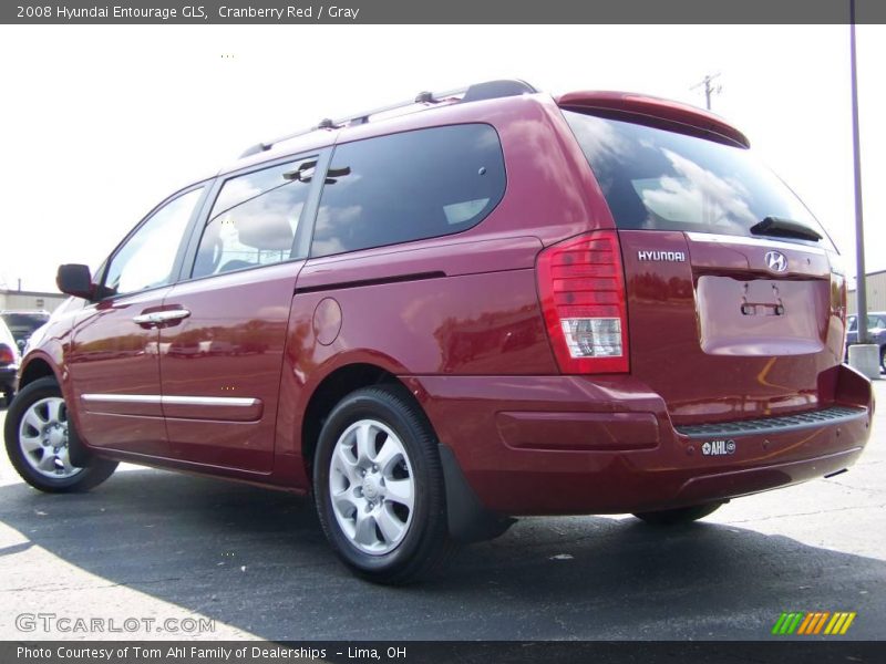 Cranberry Red / Gray 2008 Hyundai Entourage GLS