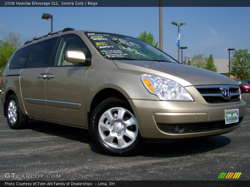 Sonora Gold / Beige 2008 Hyundai Entourage GLS