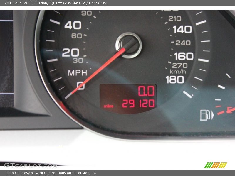 Quartz Grey Metallic / Light Gray 2011 Audi A6 3.2 Sedan