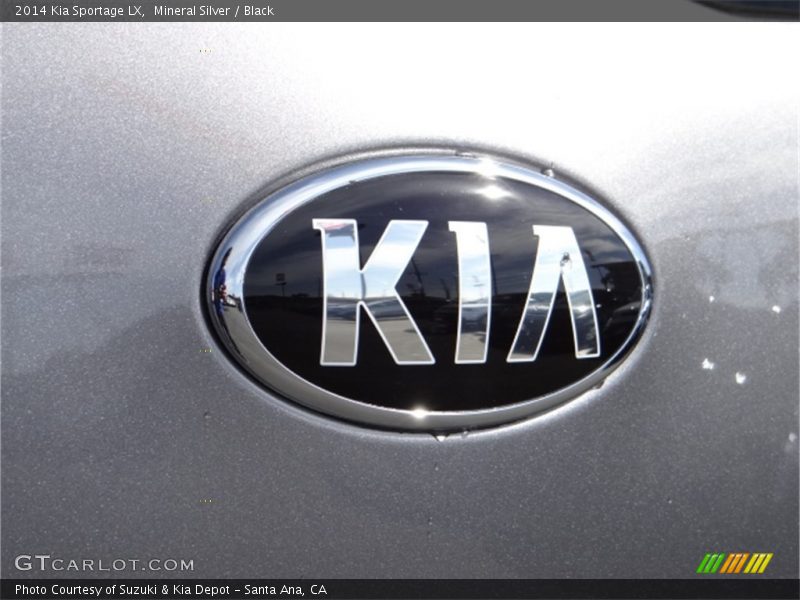 Mineral Silver / Black 2014 Kia Sportage LX